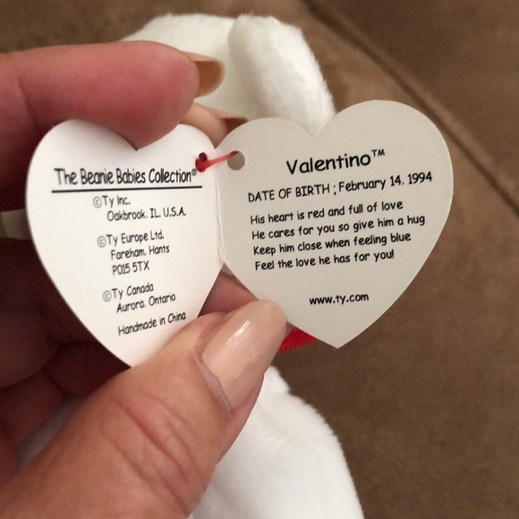 NWT 1992 VALENTINO Ty Beanie Babies - Picture 9 of 10